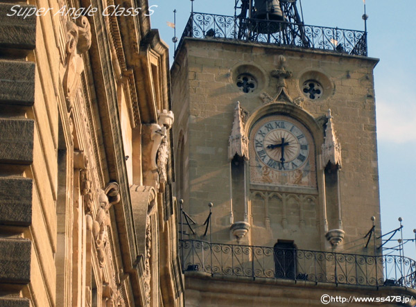 Aix-en-Provence Hotel de Ville(市庁舎)の時計台