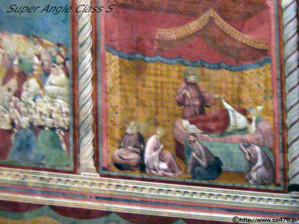 Assisi 24.LA CANONIZZAZIONE DI S. FRANCESCO(聖フランチェスコの列聖式)/25.L'APPARIZIONE A GREGORIO?(法王グレゴリオ九世に現る)
